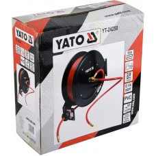 YATO Furtun aer comprimat, tambur, 15m, prindere 1..